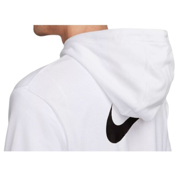 Nike Club Fleece Pullover Hoodie Sweatshirt White Men's Medium NWOT FB6574-100 - Picture 8 of 16